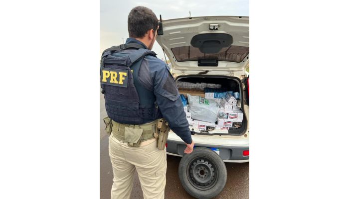 Candói - Polícia Federal apreende cigarros contrabandeados 